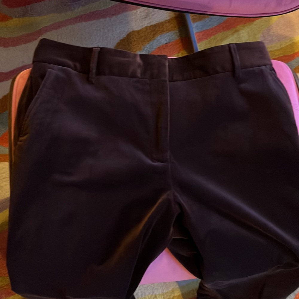 Brown Le Crop Velvet FRAME pants. Size 10 - Picture 6 of 7